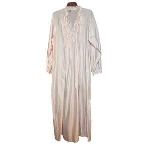 Vintage Barbizon Long Sleeve Pink Long Nightgown Women’s Large